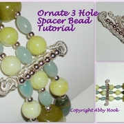 Ornate 3 Hole Spacer Bead Tutorial
