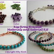 Kiss Kross Bracelet Materials and Tutorial Kit
