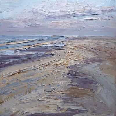 Incoming tide Ainsdale sands-Autumn