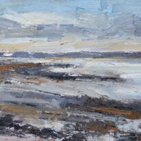 Low tide Lytham-blustery day 