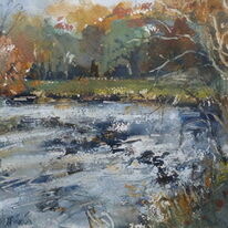 Ribble near West Bradford-Autumn