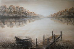 Misty Lake Sunrise