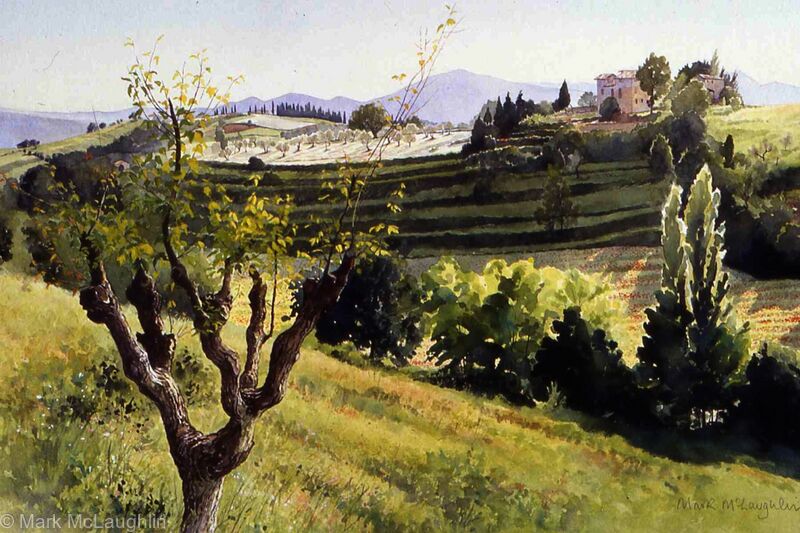 Evening light, Umbria.