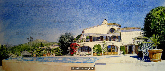 Pool view of Villa Wisborg Vence, Cote d'Azur