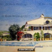 Pool view of Villa Wisborg Vence, Cote d'Azur