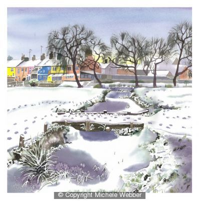 Frozen Stream, Sudbury Water Meadows (Artist's ref 0811FR)