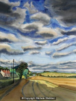 Fields near Little Blakenham, Suffolk (Artist's ref 0112FI)