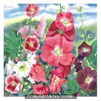 Hollyhocks (Artist's ref 0711HO)