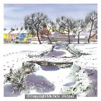 Frozen Stream, Sudbury Water Meadows (Artist's ref 0811FR)