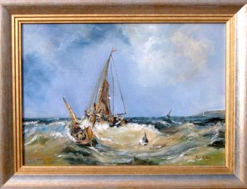 Fishing in a stormy sea(After Geo. Chambers)