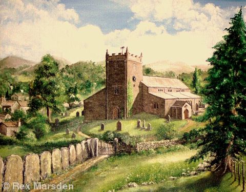 Hawkshead Parish Church. Cumbria. UK
