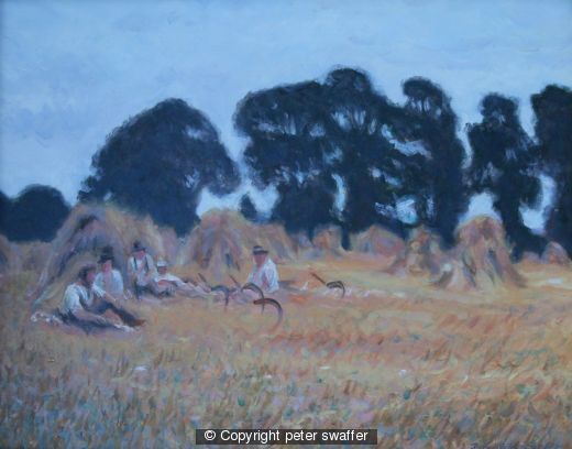 lunch in the corn field