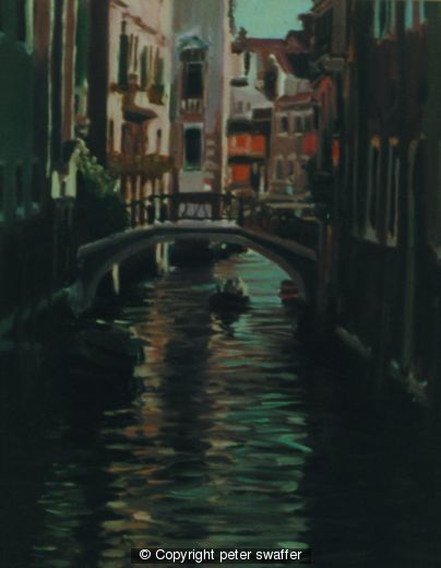 deep cool shadows on venetian canal