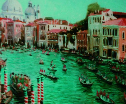 regatta - grand canal -venice