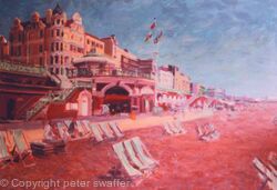 brighton seafront with deckchairs