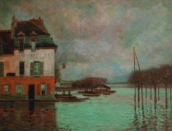 the floods at port st malo france