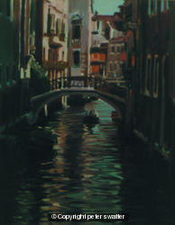 deep cool shadows on venetian canal