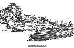 brighton beach scene