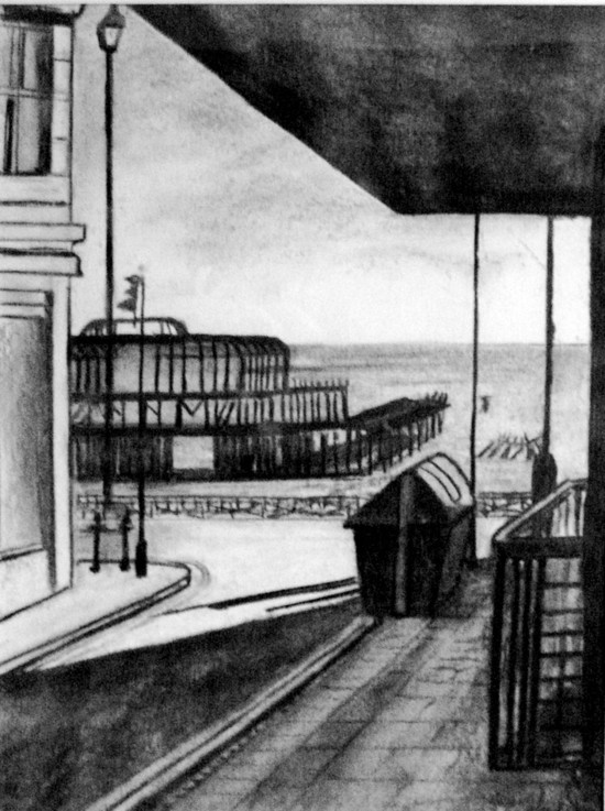 Skeleton of the West Pier 2009