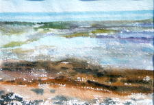 LOW TIDE, EARLY MORNING.  CUCKMERE HAVEN