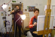 Malcolm Croft filmed by BBC