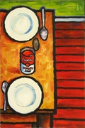 Still life with soup can