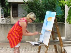 Painting in Korcula
