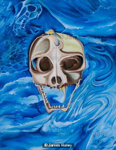 Skull in park