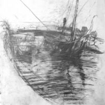 Viking boat in Corrie port