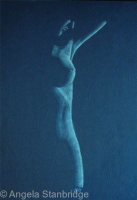 Female Nude 19 DK Blue