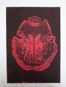 Abstract Orchid 1 - Etching - Red