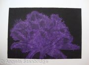 Cool Cystal Aquatint Etching Purple
