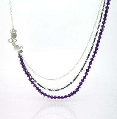 thethered amethyst necklace