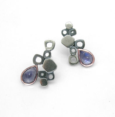 Moonstone cluster drops