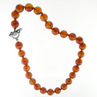 lamella beaded necklace