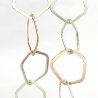 lamella link earrings