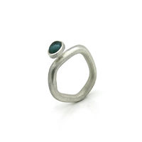 Blue tourmaline ring