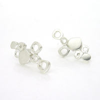 lamella short cluster earrings