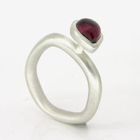 pink teardrop tourmaline companion stacker