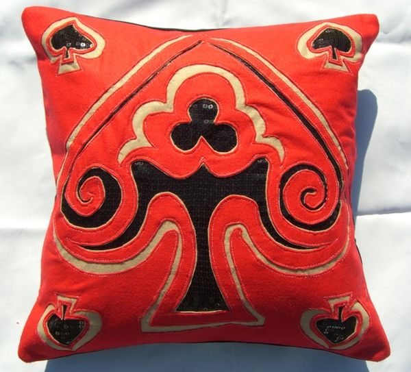 Ace of Spades cushion