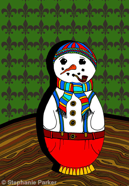 Babushka Snowman