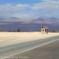 Desert bus stop
