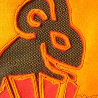 Field mouse cushion - detail