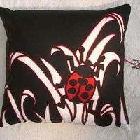 Ladybird cushion