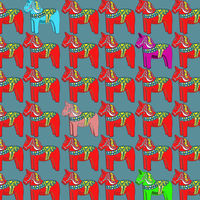 Dala Horse Wrapping Paper