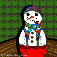 Babushka Snowman