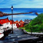 whitby harbour and 199 steps