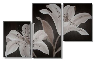 Chocolate Lilies (triptych)