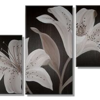 Chocolate Lilies (triptych)
