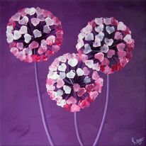 Pink Allium Trio